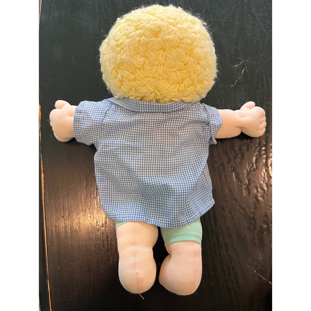 Vintage 1980s Cabbage Patch Doll Blonde Hair Blue Eyes - Picture 7 of 11